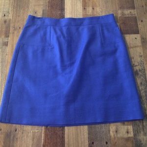 J Crew Royal Blue Mini Shirt Size 8