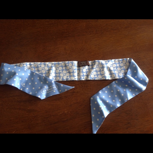 COACH 100% Silk Headband/Scarf