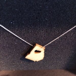 Jewelmint Jewelry - 🚫SOLD State of Georgia Wooden Pendant Necklace Jewelmint Jewelry - 🚫SOLD State of Georgia Wooden Pendant Necklace