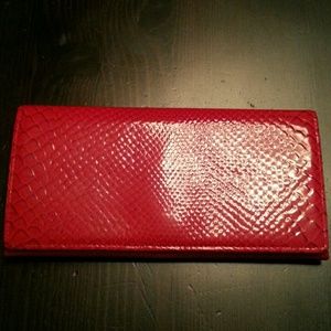 Vintage Red Leather Wallet Made in Western Germany