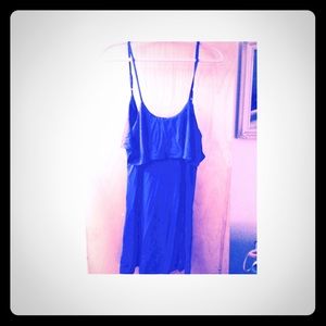 Royal blue cotton dress