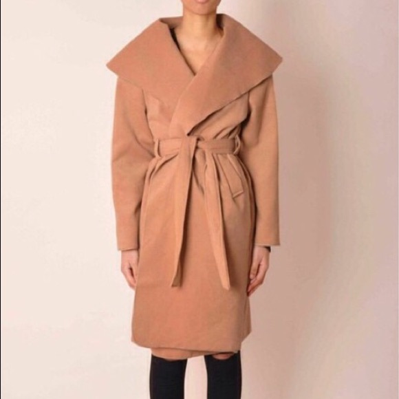 Camel Coat Draped w/Big Lapels