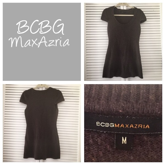 BCBGMAXAZRIA. Chocolate Brown Sweater Tunic. Sz M