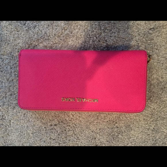 Michael Kors hot pink wallet