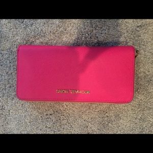 Michael Kors hot pink wallet