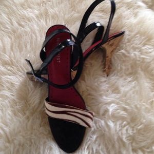 Nine West 4" cork platform heels.