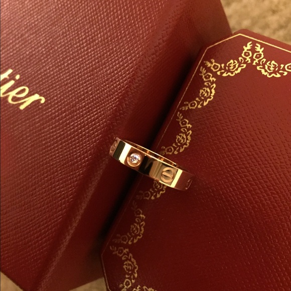 New/Never used CARTIER ROSE GOLD LOVE RING. - Picture 1 of 3