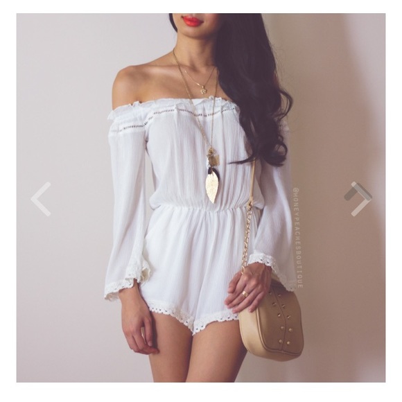 White playsuit