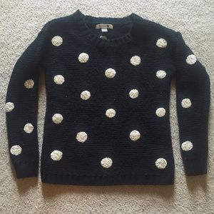 ✨ Polka Dot Black and Cream Sweater, Forever 21