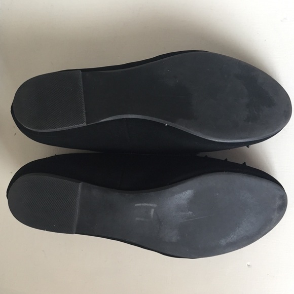 Suede black studded slip on shoes - Picture 3 of 4