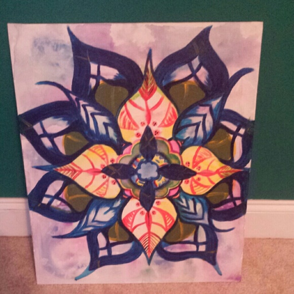 Flower mandala painting - Picture 1 of 1