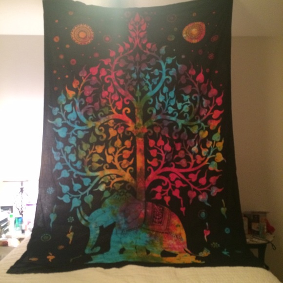 Tapestry - Tie-dye Elephant