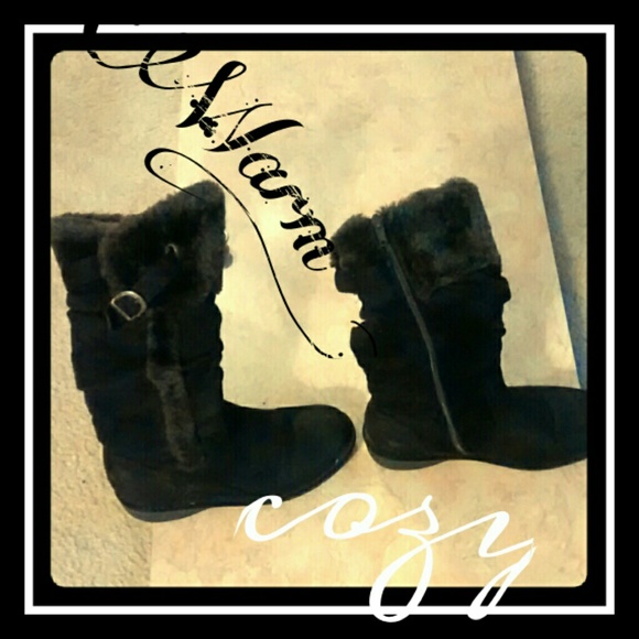 Dark brown boots