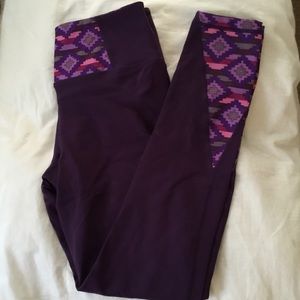 Purple + Aztec print yoga pants!