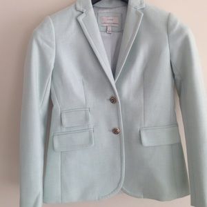 J Crew mint green wool blazer
