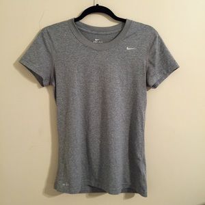 Grey Nike Dri-Fit shirt