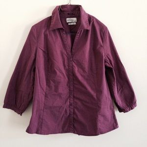 Deep purple dress shirt