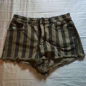 Dark striped shorts