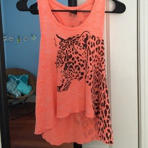 Orange leopard Tank