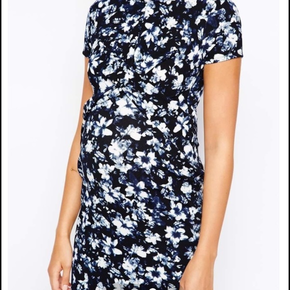 Asos maternity stretch bodycon dress