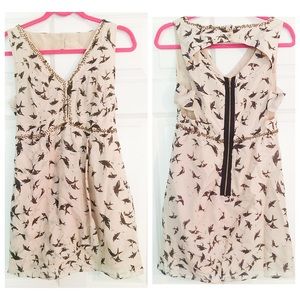 Leifsdottir bird print dress