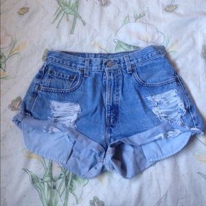 Levi's High Waisted Shorts.