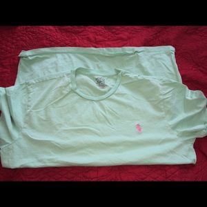 Mint green and pink polo :) medium