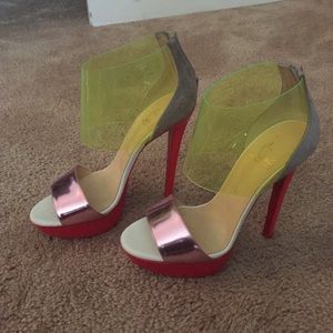 Multi color neon Christian louboutin