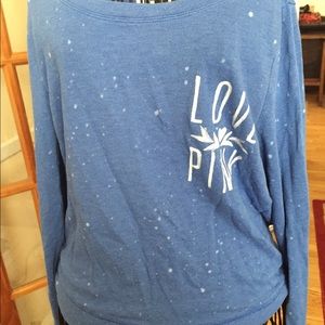 Blue PINK shirts with white spots