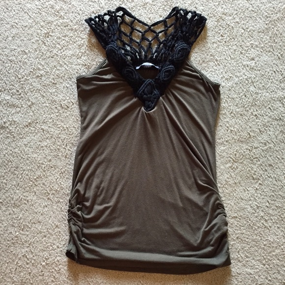 ✨ Olive Green and Black Top, by Forever 21