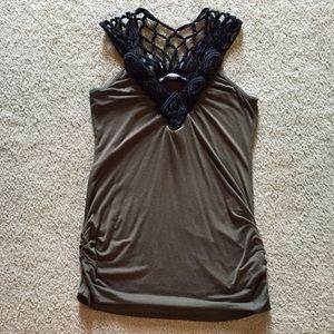 ✨ Olive Green and Black Top, by Forever 21