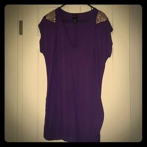 Torrid purple v-neck t-shirt