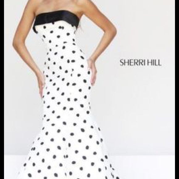 Sherri Hill Polka Dot Gown
