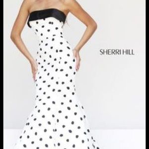 Sherri Hill Polka Dot Gown