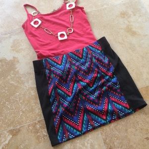 Aztec pencil skirt