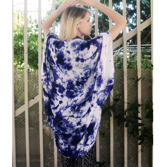 "Looking Glass" Kimono Scarf Cardigan - Picture 4 of 4