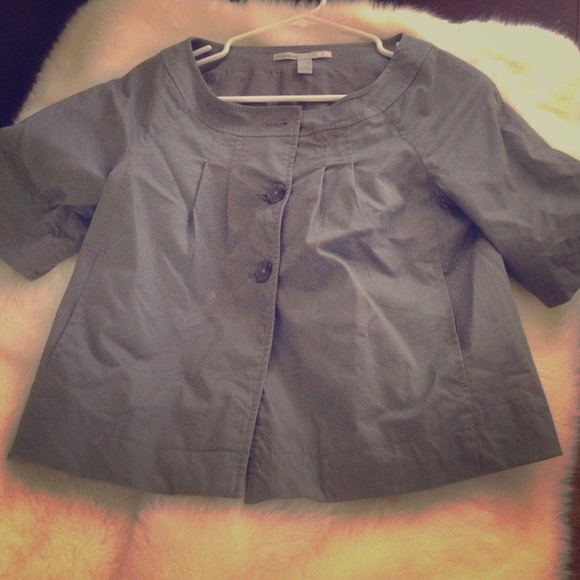Grey cropped professional jacket XS
