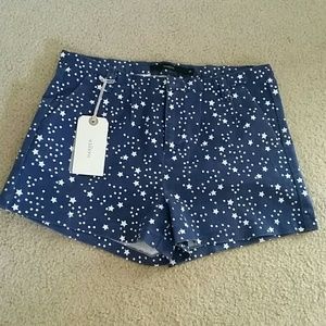 High waisted star shorts