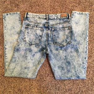 Acid washed High Wasted Skinny Jeans