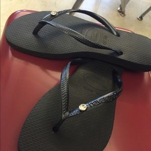 Havaianas sandals with Swarovski crystals