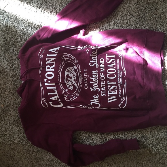 California maroon sweater