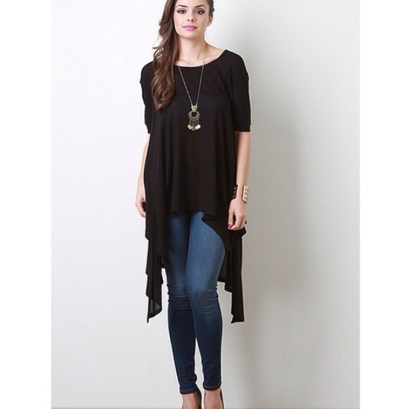 LOWEST 💜 "Angel" High Low Asymmetric Top - Picture 3 of 4