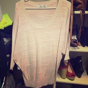 Light pink & white stripe sweater