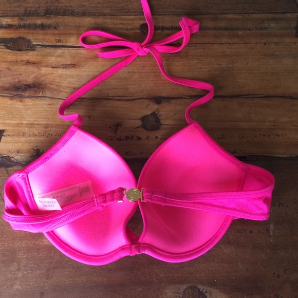 Victoria's Secret hot pink bikini top - Picture 2 of 4