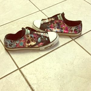 Awesome Patterned Ed Hardy Sneakers