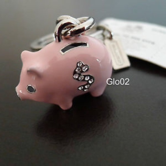 Coach 3D piggy bank keychain