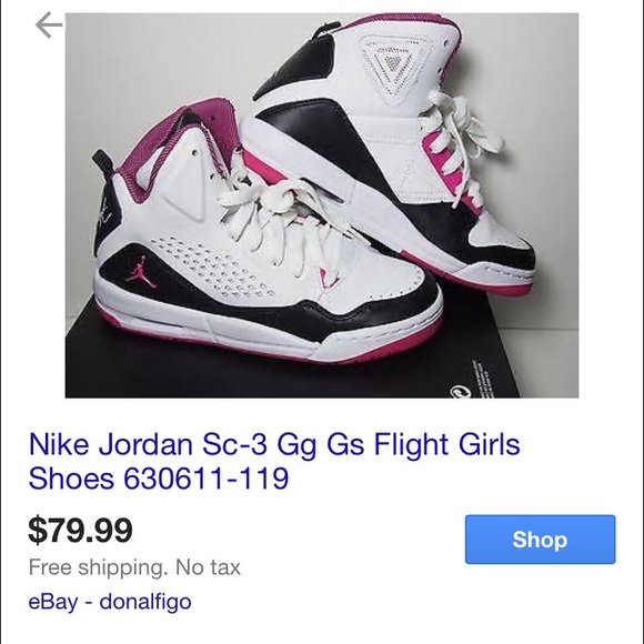 PRICE DROP! Girls' Jordan Flight SC-3. RETAILS $80