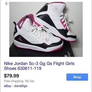 PRICE DROP! Girls' Jordan Flight SC-3. RETAILS $80