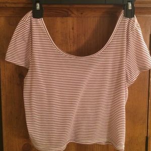 American eagle striped crop top