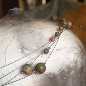 Silver & Jasper Necklace